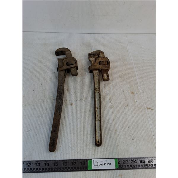 (2) Pipe Wrenches (Up to 17") ( cannot ship)