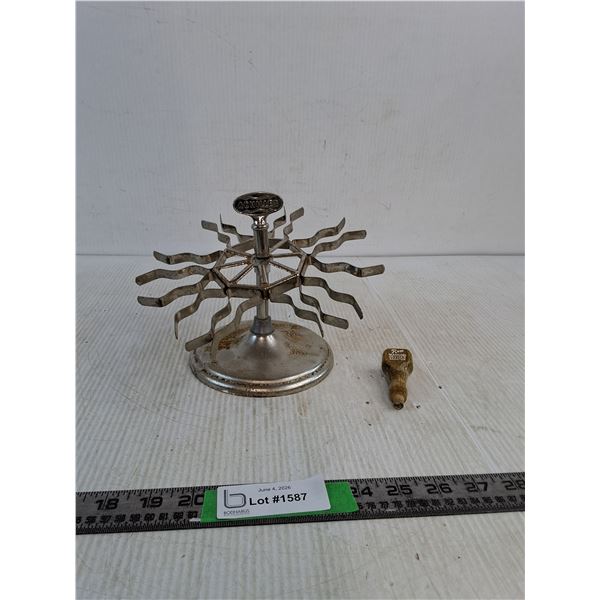 Vintage Achilles Carousel Rubber Stamp Holder 9" ( as is)