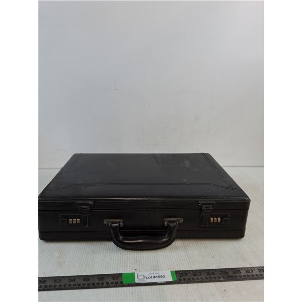 Black Case 18"x13"x4" ( currently locked, Pin unkown)( cannot ship, as is)
