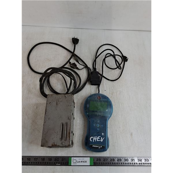 DiabloSport Predator Flash Tuner 9''x5'' Untested, Vintage Battery Booster 7''x4''x4'' As Is