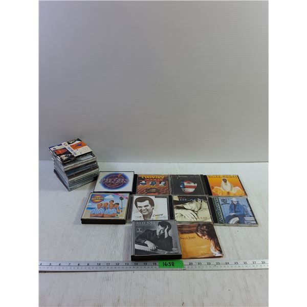 Various CD's - Bee Gees, Country Heat, Norah Jones, Billy Joel, Clint Black, Metal Moore