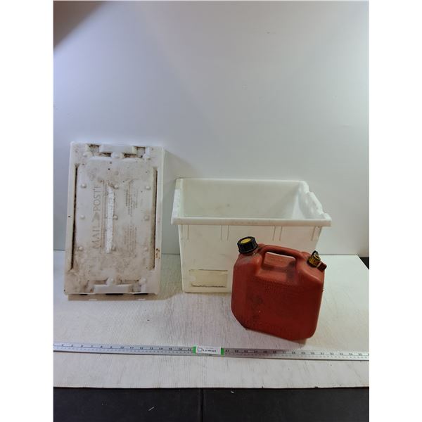 Mail Post Container 19"x11.5"x12", Gasoline Container, Cannot Ship