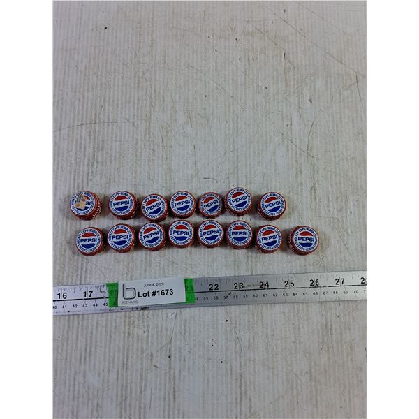 (15) 1970's Pepsi Bottle Caps With NHL Players