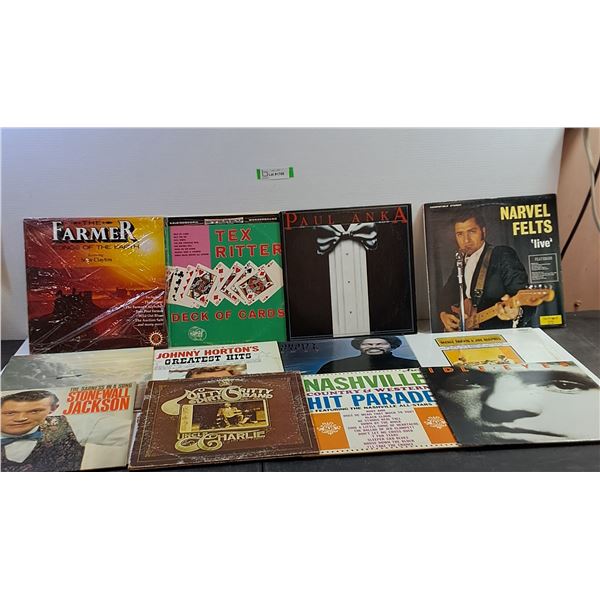 (12) Records- Stonewall Jackson, Uncle Charle, Paul Anka, Johnny Horton