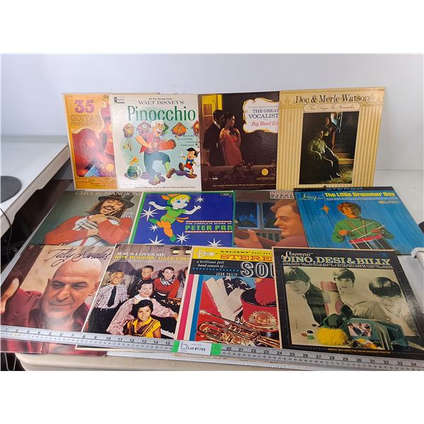 (12) Records- Harry Chapin, Chuck Mangione, Telly Savalas, Misc.