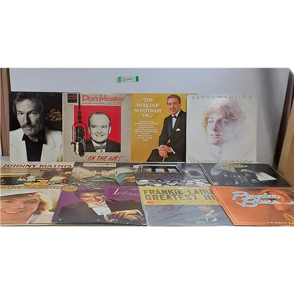 (12) Records- Frankie Laine, Kim Carnes, Shaun Cassidy, Johnny Mathis