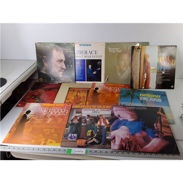 (11) Records- Tenessee Ernie Ford, Richard Harris, Harry Chapin, Misc.