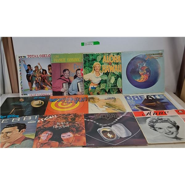 (12) Records - Webb, Anne, Frankie Yankovic, Aloha Hawaii, Shawn Phillips, HitAction, Ian Tyson