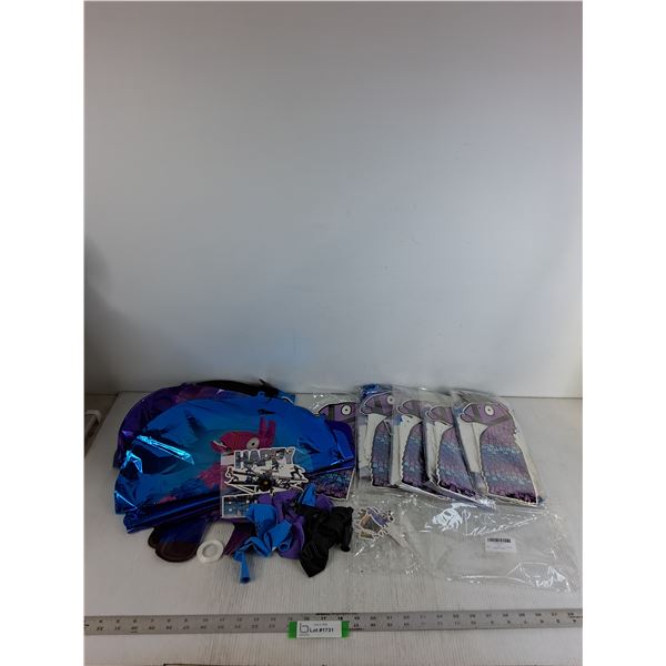 (5) Children's Birthday Decor Sets (Ballons, Table Stands, Misc.)