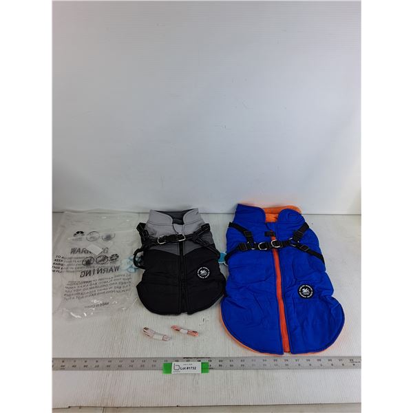 (2) Dog Vests - M, XL