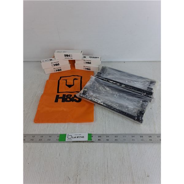 Drawstring Bag 7"x14", (8) Over the Cupboard Door-9" x 4"Hangers, (5) Boxes Wire Tensioners
