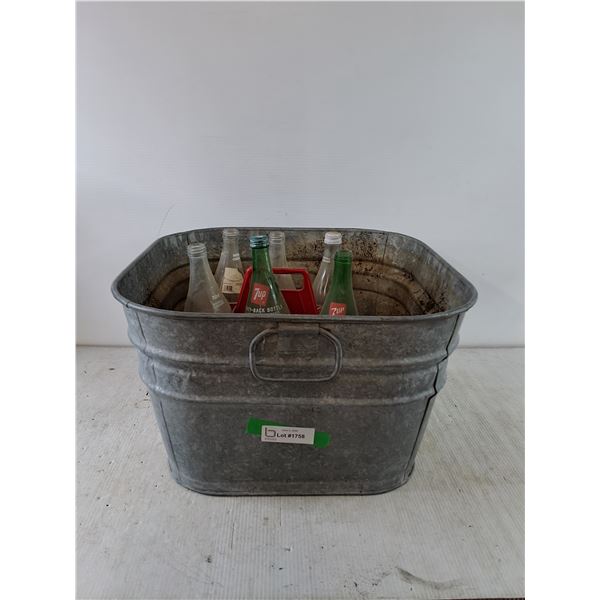 Assorted Vintage Bottles and Washbasin, As-Is, Cannot Ship
