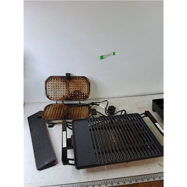 Both Untested Waffle Iron and Countertop Grill, Cannot Ship