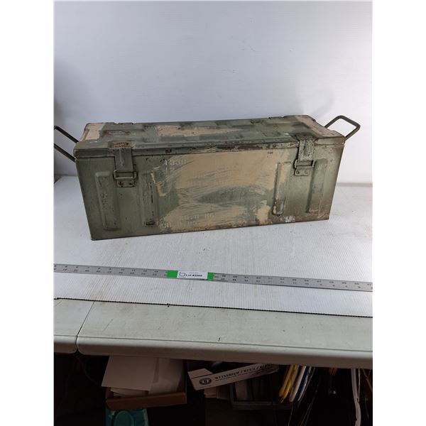 Metal Ammunition Box - 26" x 9.5" x 9.5"- Cannot Ship