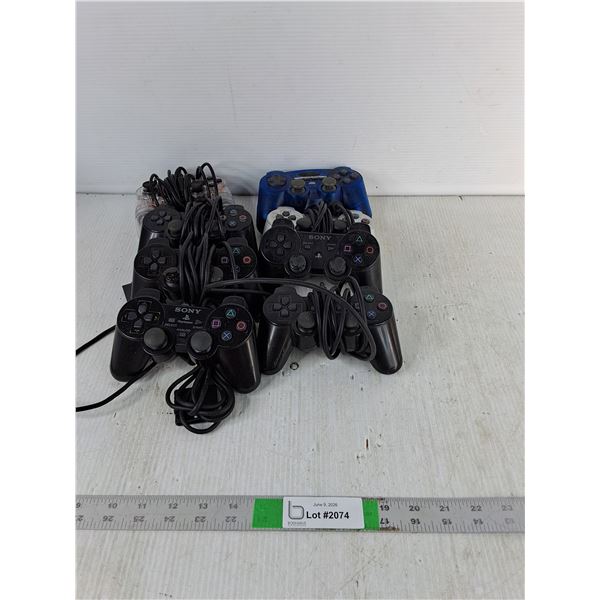 (8)Sony Playstation Controllers -As Is