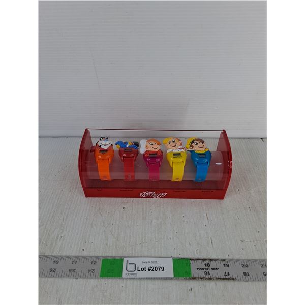 Set Of 5 "Kellogg's" Watches In Case
