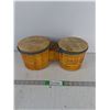 Image 1 : Double Bongo Drums 6" Tall & 7.25" & 6.5" Wide