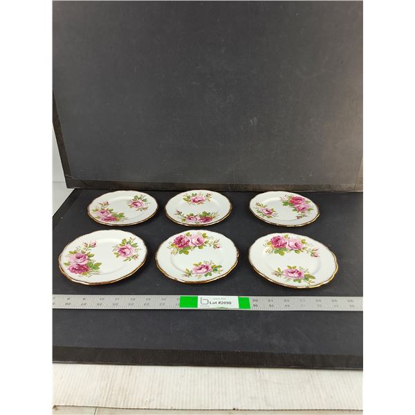(6) Royal Albert Bone China Plates - 6 3/8"