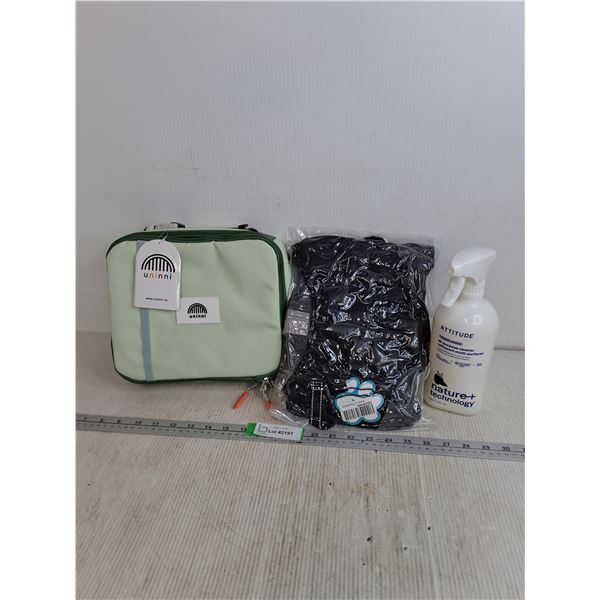 Uninni Lunch Kit 9"x10.5" Unused, Dog Vet XXL Sealed, Attitude All Purpose Cleaner Full Bottle