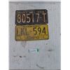 Image 1 : (2) License Plates As-Is
