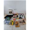 Image 1 : MASH Tape, Johnny Cash Magazines,  Assorted Books, Untested Cassette Player
