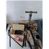 Image 2 : Tackle Box, BBQ Accessories, Toy Firetruck As Is, (2) Working Tire Pumps and Light, Cannot Ship