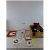 Image 1 : Dad Plaque,  Used Calgary Flames Notebook, Notebook,(3) Untested Headsets As-Is