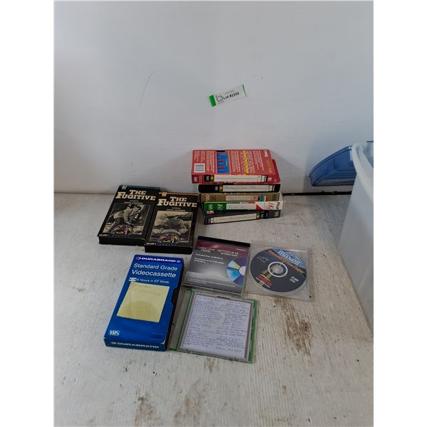 Assorted CDs and VCR Tapes, The Fugitive, George Jones, Misc