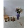 Image 1 : Oil Wax Warmer Untested As-Is With Vase and Decorative Teapot