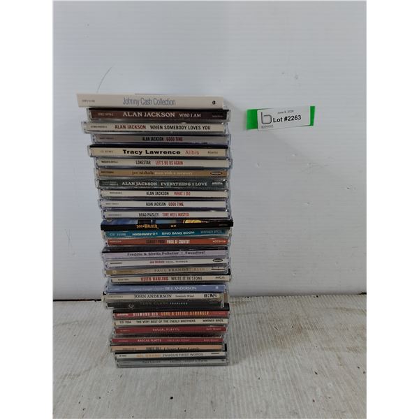 Assorted CDs, Vince Gill, Alan Jackson, Charley Pride