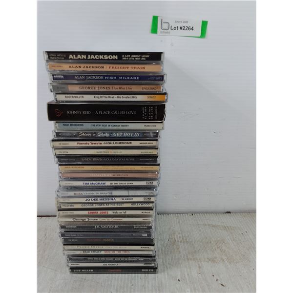 Assorted CDs, Tim McGraw, Alan Jackson, George Jones