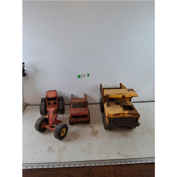 (3) Tonka Toy Vehicles Trucks Grater As-Is
