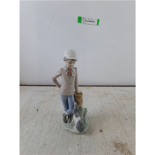 Porcelain Child with Dog