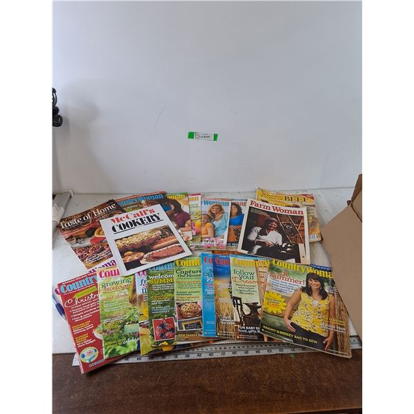 Assorted Magazines, Country Woman, McCall's Cookery, Farm Woman