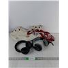Image 1 : Louis Vuitton Woman's Bag & Scarf- Cannot Authenticate, (2) Headphones -As Is