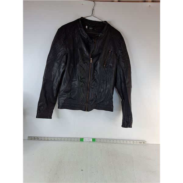 Ladies Faux Leather Jacket- Size 42- As Is