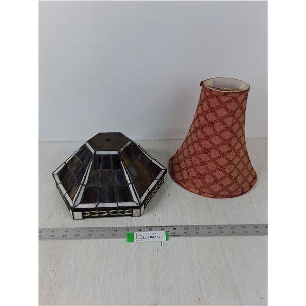 (2) Lampshades - Up To 10.5" Tall