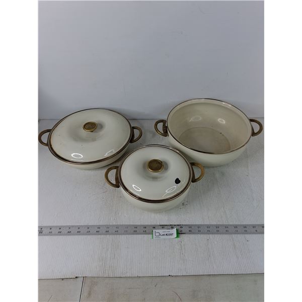 (3) Copco Sam Lebowitz Design Bowls