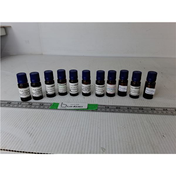 (11) Bottles of 10 ML. Essential Oils- Lemon, Frankincense, Lavender, Misc. Can't Ship