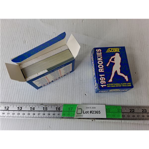 Score 1991 Rookie MLB Cards- Cannot Authenticate