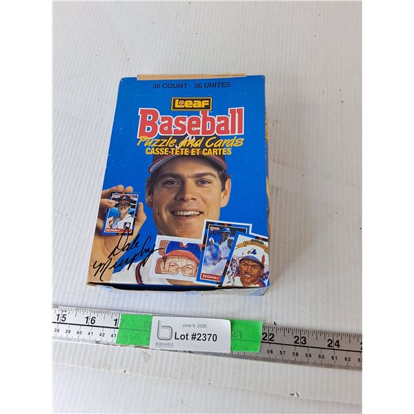 Leaf MLB Card Packs-Sealed, Cannot Authenticate