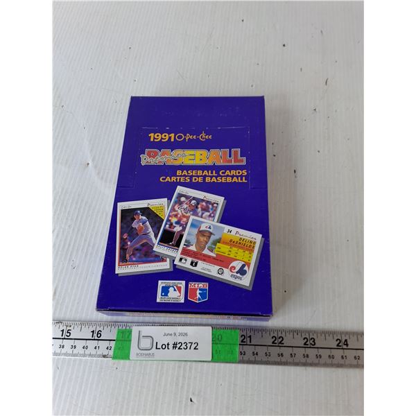 1991 OPC MLB Card Packs- Sealed, Cannot Authenticate