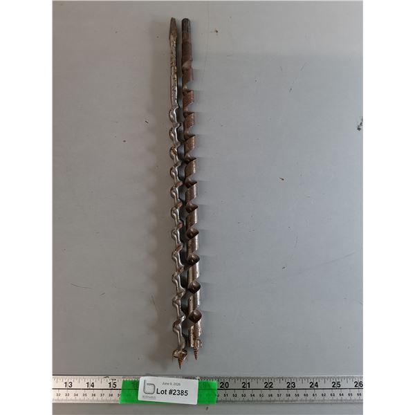 (2) Auger Drill Bits Up to 18.25"