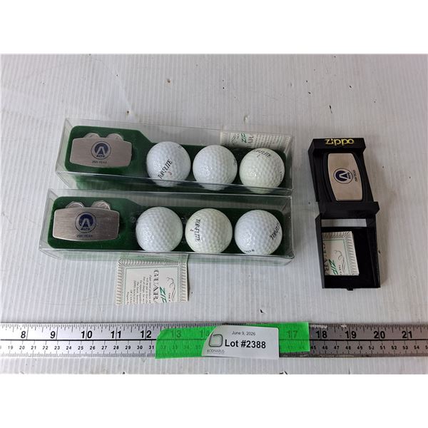 Top-Flite Golf Balls & Zippo Multi tool