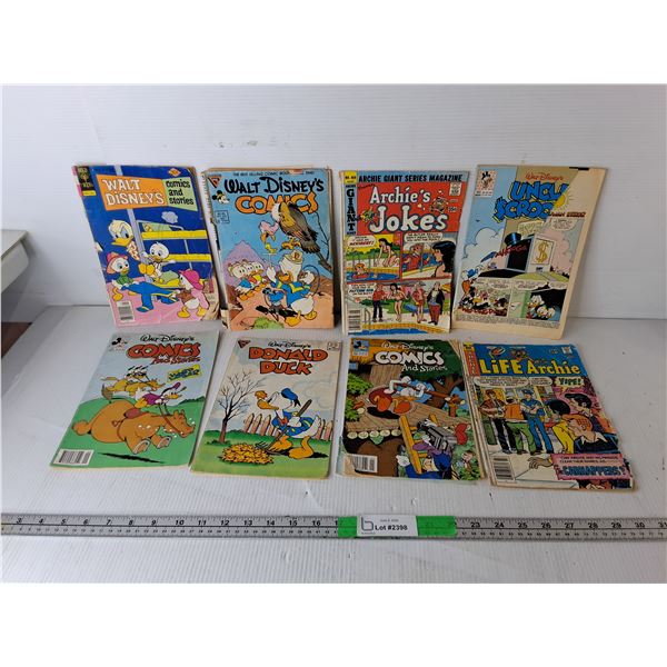 (8) Vintage Walt Disney & Archie Comics
