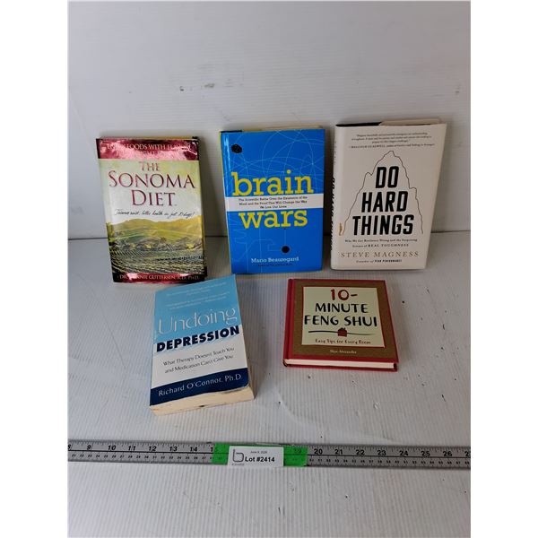 (5) Books- Undoing Depression, Do Hard Things, Brain Wars, Misc.