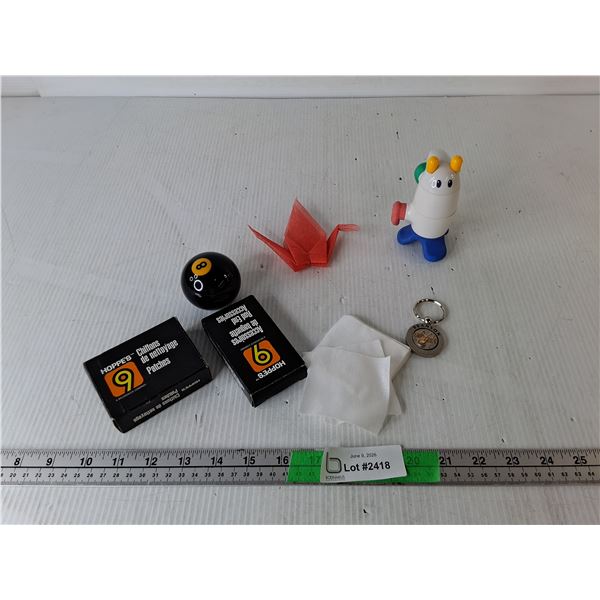 Super 8 Ball, Branson Keychain, Dingbot Toddler Toy, Misc.