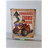 Image 1 : Dangerous Curves Ahead Metal Sign 16" x 12.5"