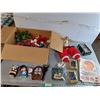 Image 1 : Mostly Christmas Lot- Candles, Ornaments, Tree Topper, Misc. Can't Ship