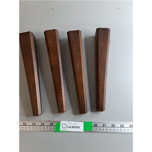 (4) Wooden Furniture Legs 10"